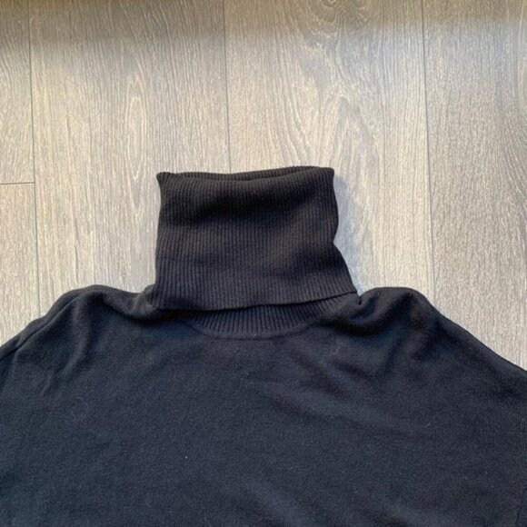 Revolve One Teaspoon Turtleneck Sweater Cashmere Funnel Black Size XS - Picture 4 of 12